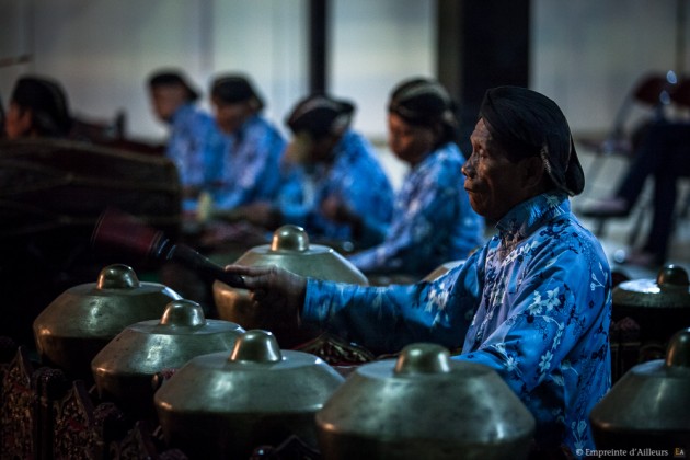 Musicien de l'orchestre du gamelan